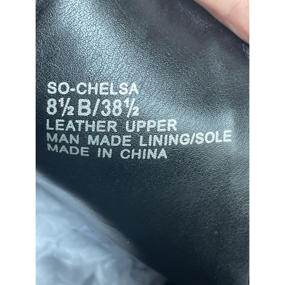 Sole Society 'So Chelsea' Black Leather Booties, Women's Size 8.5 - Picture 9 of 9